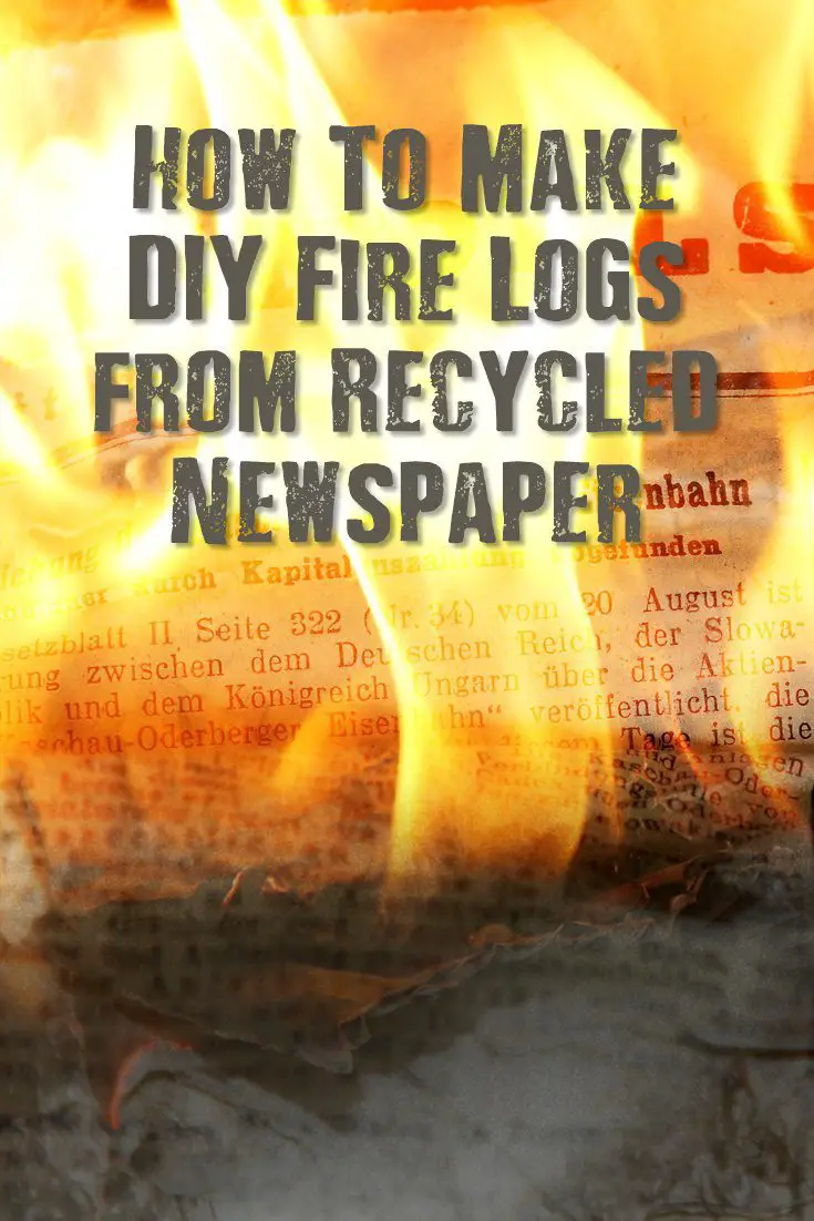 How To Make DIY Fire Logs from Recycled Newspaper - These would be great to make and store for the winter months, which is always here before you know it. Make them now and let them dry out in storage before the winter or a disaster happens! These are very easy to make and burn for a pretty decent amount of time.
