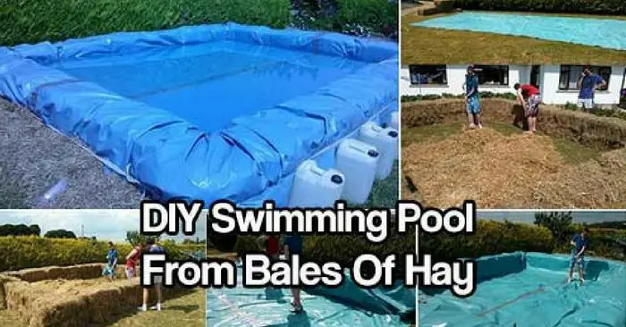 Diy Swimming Pool From Bales Of Hay Diy Swimming Pool From Bales Of Hay