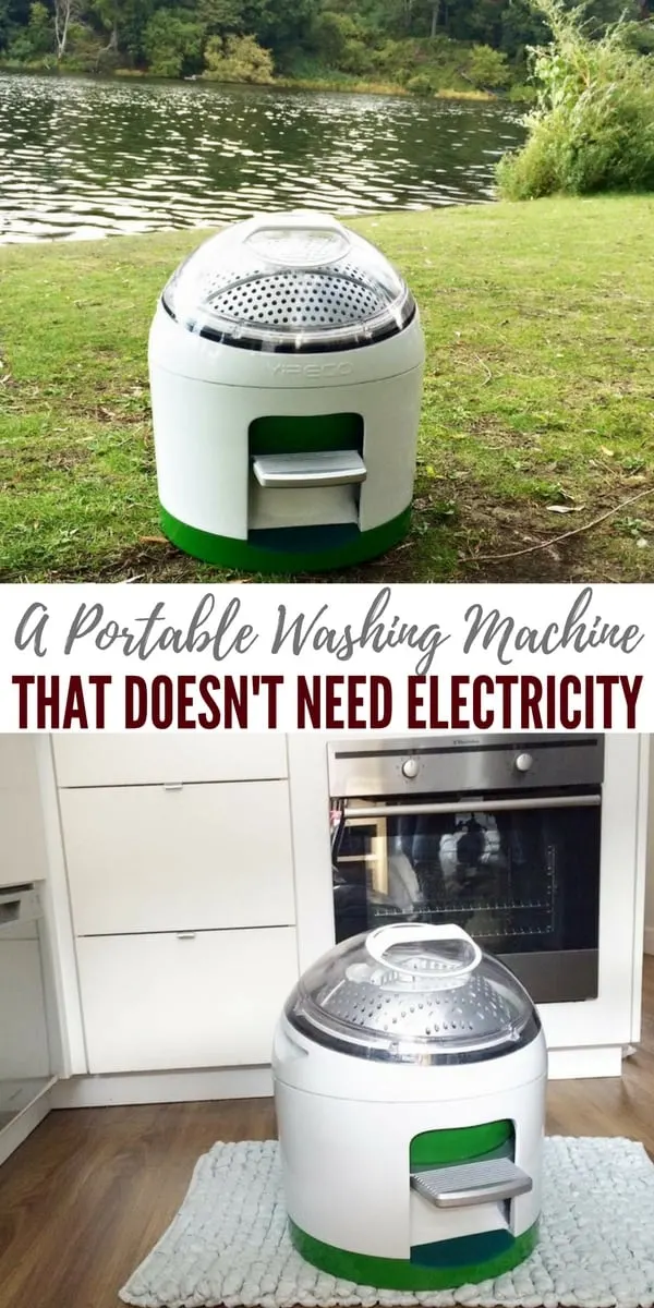 A Portable Washing Machine That Doesn't Need Electricity — Have you ever heard the saying "cleanliness is next to godliness"? now this can be true even if you live off grid or your power is out for weeks at a time.
