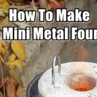 How To Make The Mini Metal Foundry &mdash; I have been sharing great DIY articles for years now so I thought I had pretty much seen all there is in regards to DIY projects but boy was I wrong! This DIY mini foundry project is easy and cheap to make and best of all, you can cast your own aluminum from old soda cans.