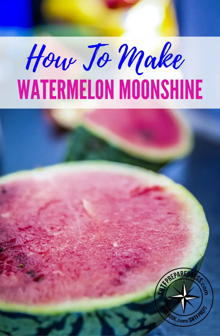 How to Make Watermelon Moonshine (Step-By-Step With Pictures) — Are you tired of making the same old moonshine recipe? Perhaps you've noticed the early summer bins of watermelons at the entrance of every supermarket or maybe it's harvest time and you have some ripe melons in the garden? If so- don’t waste your time eating them. Get ready to party and make some watermelon moonshine! Below is a detailed watermelon wine recipe which once distilled makes an awesome watermelon brandy.