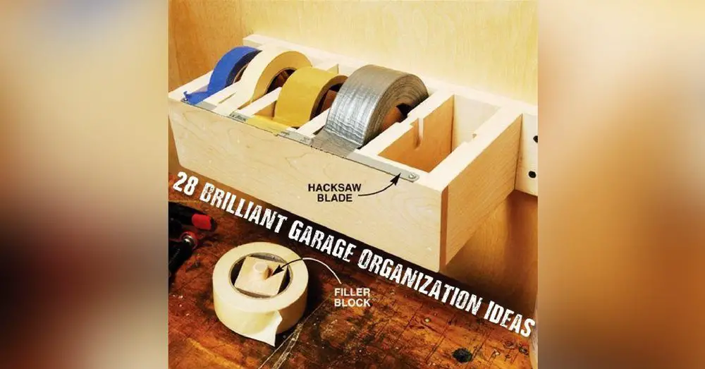 28 Brilliant Garage Organization Ideas fb