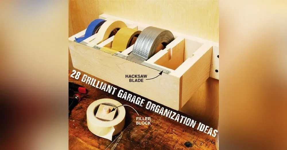 28 Brilliant Garage Organization Ideas fb
