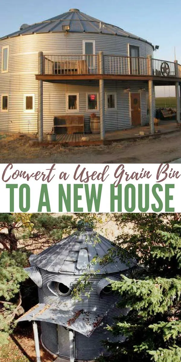 Grain House Bins as Alternative Small Housing? Convert A Used Grain Bin To A New House —I know some of you will be saying what about tornadoes and nasty winds.. Well, that is something you have to think about, of course, but remember you could make the bins sturdier and add a foundation too.