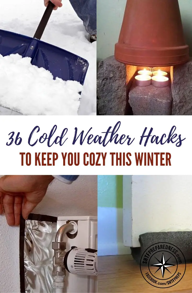 36 Cold Weather Hacks to Keep You Cozy This Winter — It’s that time again-whether we love it or dread it, the holidays are upon us. For a lot of us, that also means it’s about to get so, very cold. The kind of cold that keeps us in bed, or in the hot shower.