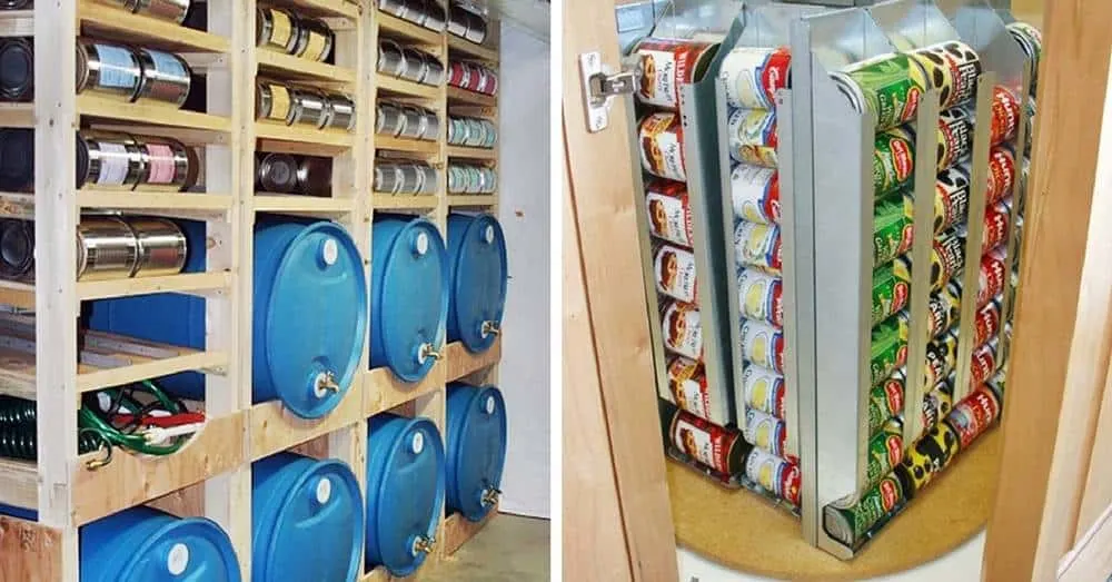 37 Creative Storage Solutions to Organize All Your Food & Supplies - One challenge we all seem to face is how best to store our stuff. Being prepared means having a large stock of necessities (and some luxuries) on hand. It also means you need to figure out how to maximize your storage space, so you actually have some room to live.