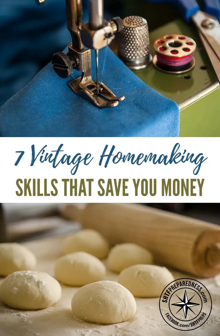 7 Vintage Homemaking Skills That Save You Money -- Without a doubt, technology has made housekeeping easier and more efficient for us. Unfortunately, that means a lot of housekeeping knowledge has been lost.