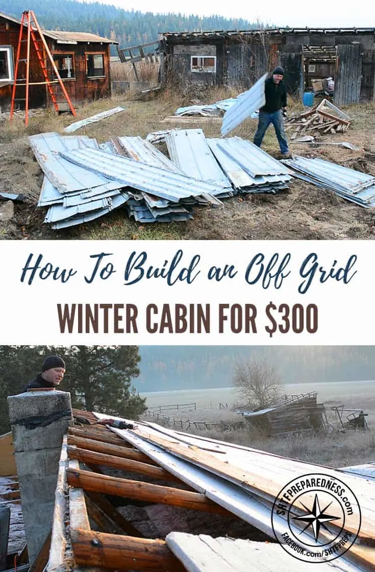 How To Build an Off Grid Winter Cabin for $300 - For those of us who are in love with the idea of homesteading, it’s great to learn from someone who’s starting from scratch. Pure Living for Life follows a couple’s journey from city living to homesteading while being frugal. It helps to see a realistic approach to such a huge lifestyle change, instead of massive, expensive projects. Images by purelivingforlife.com