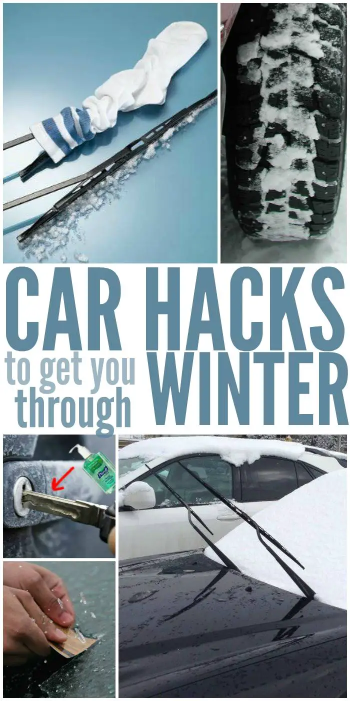 13 Car Hacks To Get You Through The Winter - Winter weather is challenging enough without taking vehicles into consideration. Snow fall or an ice storm can make it difficult to even get on the road, let alone drive on them. From de-icing in a pinch to getting traction on slippery roads, this is a great list of tips to learn for when the time comes. Image by onecrazyhouse.com