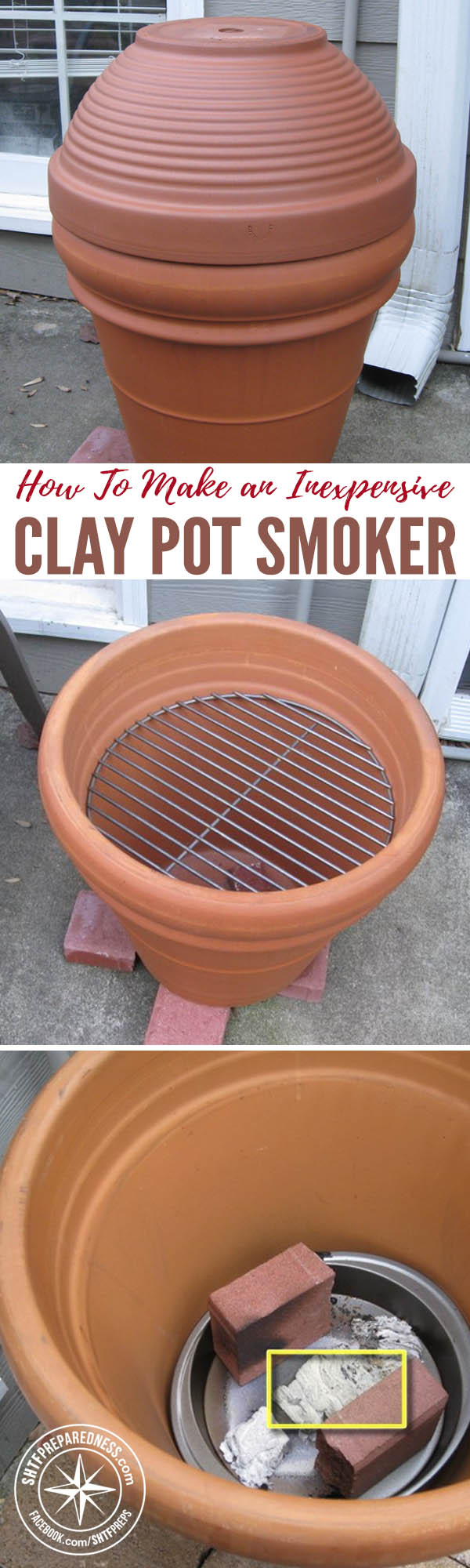 How To Make an Inexpensive Clay Pot Smoker — I love smoked meat! Any time of the year is a good time for smoked meat. However, I do not love how expensive smokers are. Luckily, there are tutorials out there that show you how to make a smoker of your own.