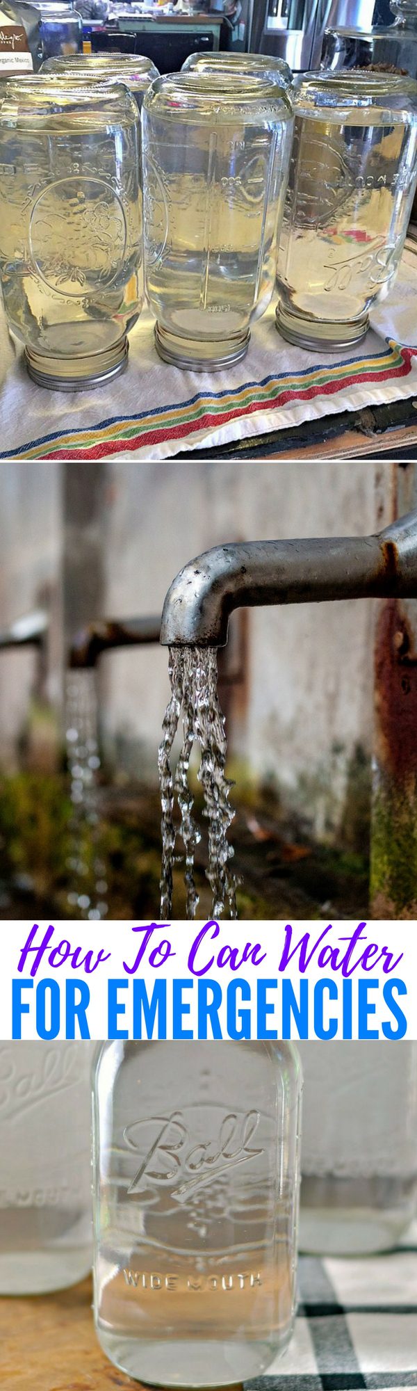 How To Can Water for Emergencies