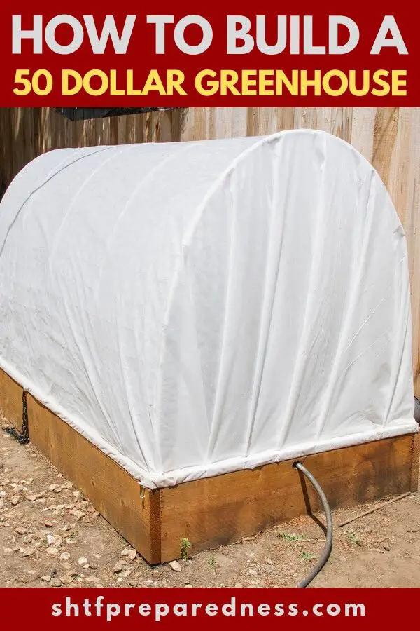 How to Build a 50 Dollar Greenhouse — See how to build this fantastic greenhouse for around 50 bucks or less if you can use your head!