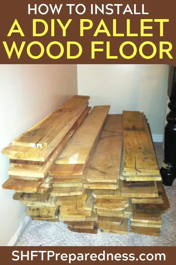 How To Install a DIY Pallet Wood Floor — I love starting new DIY home improvement projects, especially when you get to do some re-purposing or upcycling! Whether you’re starting from the ground up with your own homestead, or just looking for an interesting way to spruce up your home, you’ll probably be considering some new flooring.