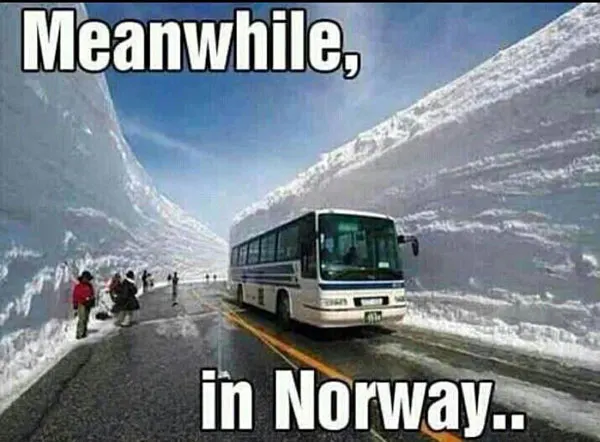 meanwhile in norway - meme
