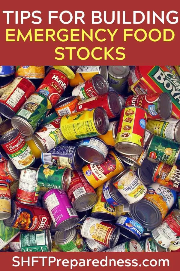 Tips For Building Emergency Food Stocks - Have you been trying to build an emergency food supply, only to turn around and use up all you worked to stock up? It can be incredibly frustration and make you feel like you're failing when that likely isn't the case at all!