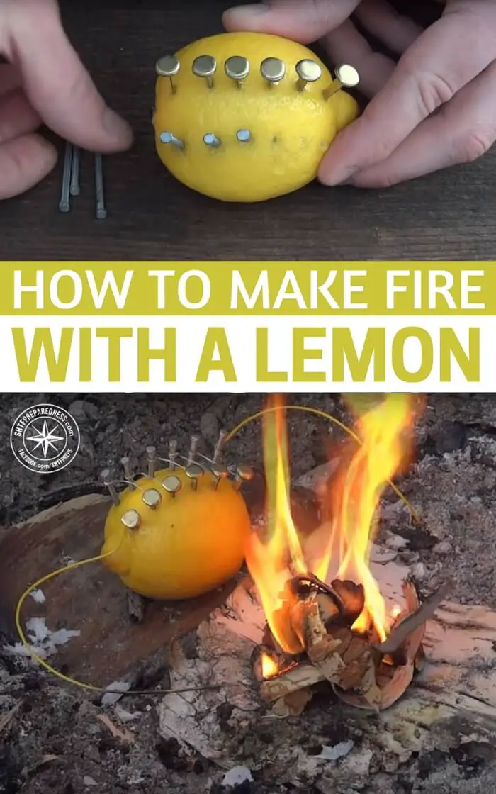 So can you make fire with a lemon? Regardless of if you can or can't, when SHTF, sometimes we need to get creative.