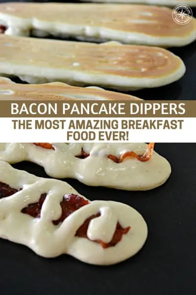 Bacon Pancake Dippers: the Most Amazing Breakfast Food EVER! - I just love breakfast, it's my favorite meal of the day. If you are a breakfast foodie, then I think I may have found the ultimate breakfast food for you, Bacon Pancake Dippers! Why have your pancakes with bacon on the side when you can just combine them into one fantastic treat? :)