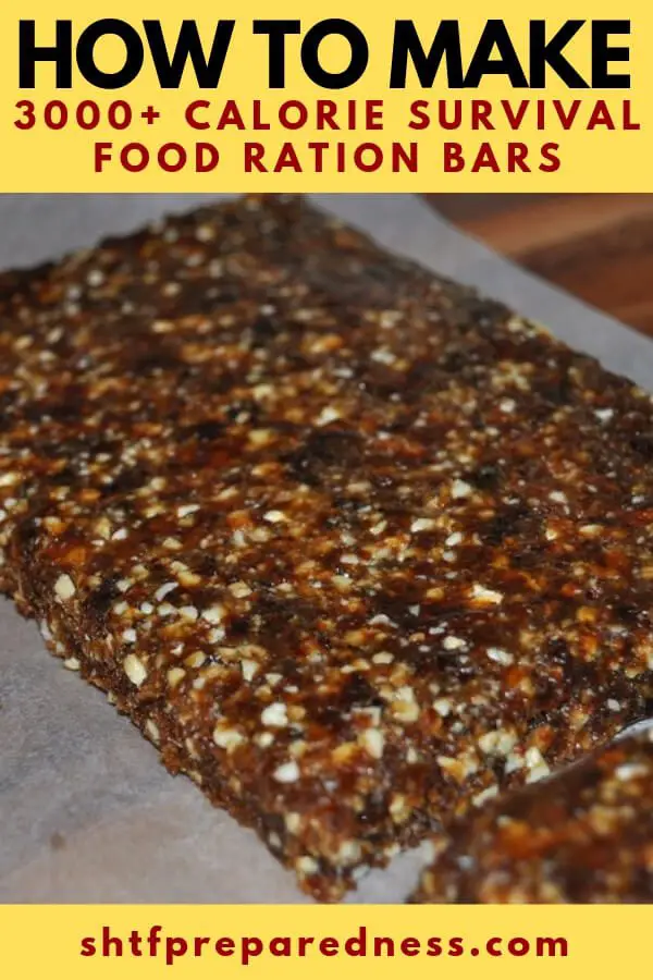How to Make 3000+ Calorie Survival Food Ration Bars - Having a small bar with this many calories is a fantastic idea. These are light weight and can see you through weeks of no food if you find yourself in an emergency!