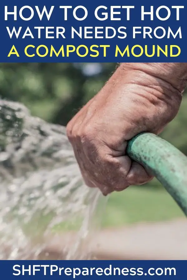How To Get All Your Hot Water Needs From A Compost Mound - Did you know that when compost breaks down it produces heat? With this heat you can warm up water in the pipes that run through the compost. Obviously the more pipe and the more compost you have the more warm water you get.