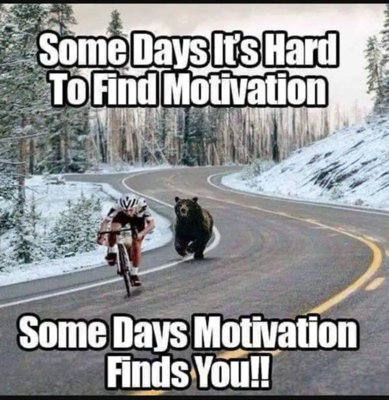 Motivation finds you. 