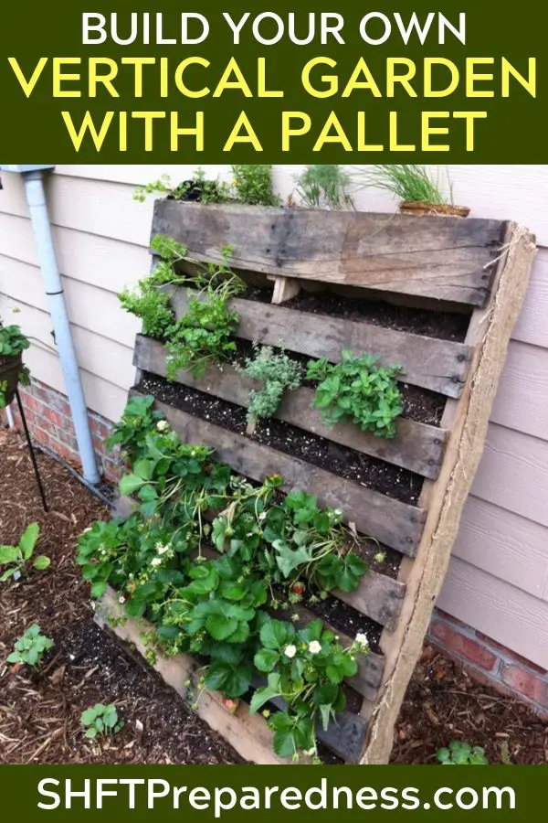 How To Build Your Own Vertical Garden with a Pallet - Making a garden out of a pallet is genius. Pallets are everywhere, you should be able to find one for free at a local store or on Craigslist.