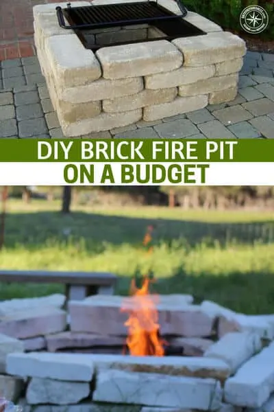 DIY Brick Fire Pit on a Budget - This project is easy to make and because its made of brick it is a sturdy pit. You will have no worries about looters stealing the metal one.