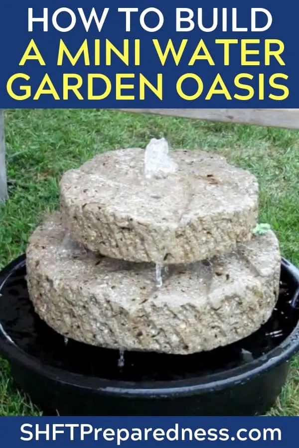 How To Build A Mini Water Garden Oasis In 3 Different Styles - As many of you know I try to have a wide mix of DIY projects that not only help you become more self reliant and prepared for hard times but also I like to find awesome projects like this one that can test you creative skills and save you a lot of money by building your own.