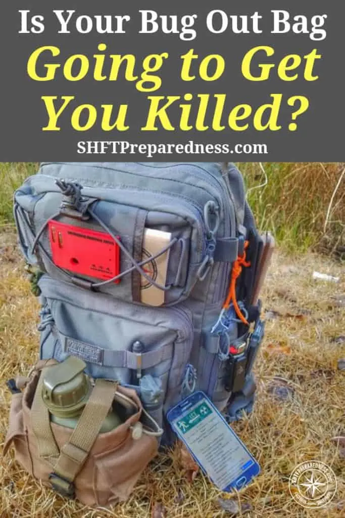 Is Your Bug Out Bag Going to Get You Killed? - When this happens you have people with Bug Out Bags that weigh more than they do. Not only could this seriously slow you down at the precise time you need to be light on your feet, but having a bag that is overloaded with a lot of stuff you could live without or which more likely couldn’t help you at all, could get you killed.