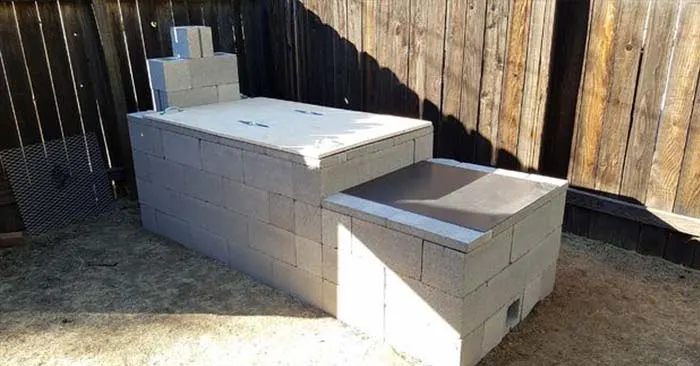 Cinder Block Offset Smoker - You will find step by step directions on how to build and use this offset smoker. having access to something like this could be a make or break in survival situation.