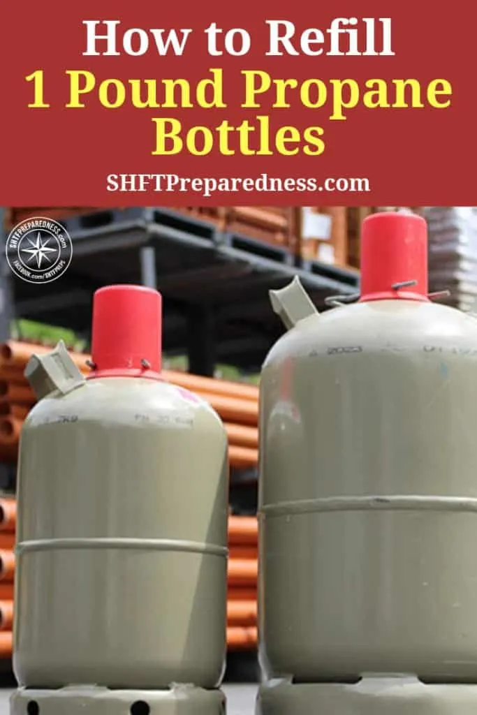 How to Refill 1 Pound Propane Bottles - Gas companies are not allowed to refill these bottles but you can do this at home for around 50 cents! Because this is propane and pressure, please be warned that this may be dangerous, please read the sites Disclaimer page before trying this.