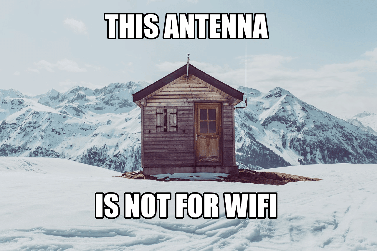 This antenna is not for WiFi