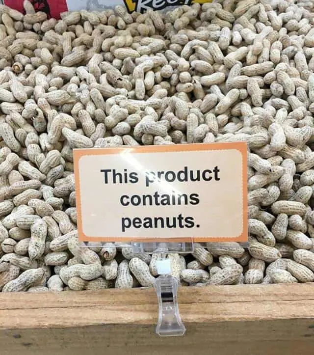 This product contains peanuts