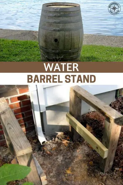 Water Barrel Stand - Now you might just be left to manage your own water barrel and water collection efforts. We aren't talking about a tremendous task but a functional water barrel stand can make a big difference. This article is about a build for just one such stand.