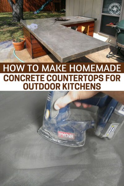 How To Make Homemade Concrete Countertops For Outdoor Kitchens - The mastery of things like wood, steel and concrete are all very important when it comes to being prepared. If you survive the end you better have the skills to rebuild! Otherwise, what's the point? This article will teach you how to make concrete countertops for your outdoor kitchens.