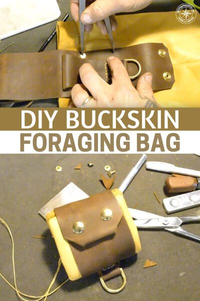 DIY Buckskin Foraging Bag - Do you know how to work with deerskin to create things like shoes or clothing. Deer skin has been used as clothing for a very long time. This means it will be effective in an emergency as well!