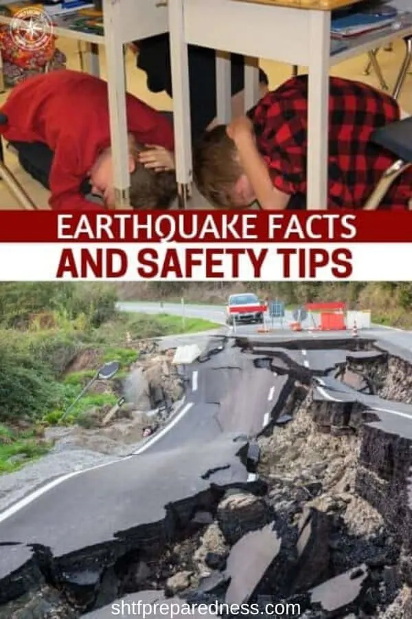 Here are some earthquake facts and tips you and must be familiar with, that will help give you a better chance to survive a major earthquake. #survival #preparedness #earthquake #earthquaketips #shtf