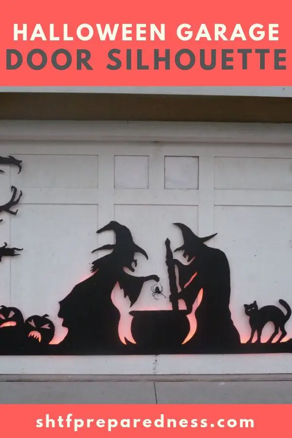 Halloween Garage Door Silhouette