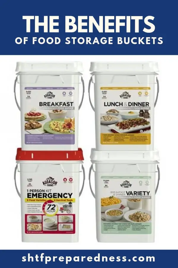 benefits of food storage buckets pin