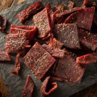 Pieces of delicious jerky