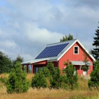 House with solar panels