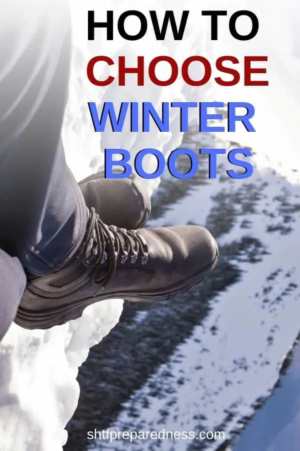 Love hiking and camping in the winter? you'll need to get a good pair of snow shoes to keep your feet dry and warm. Here's how to choose winter boots for harsh weather. #boots #snowboots #winterboots #winterhiking #winter