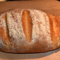 a loaf of homemade baked bread
