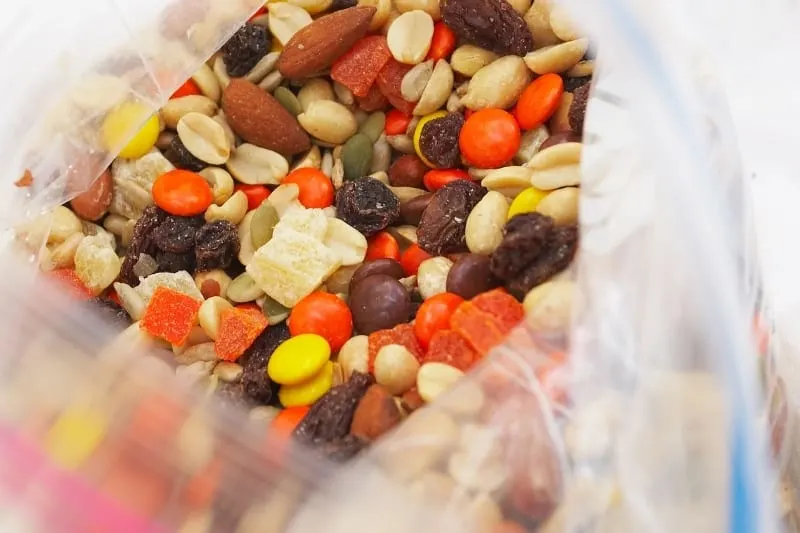 trail mix emergency bug out bag foods