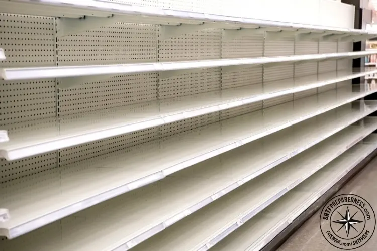 empty shelves