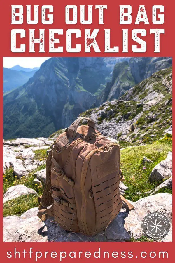 bug out bag checklist