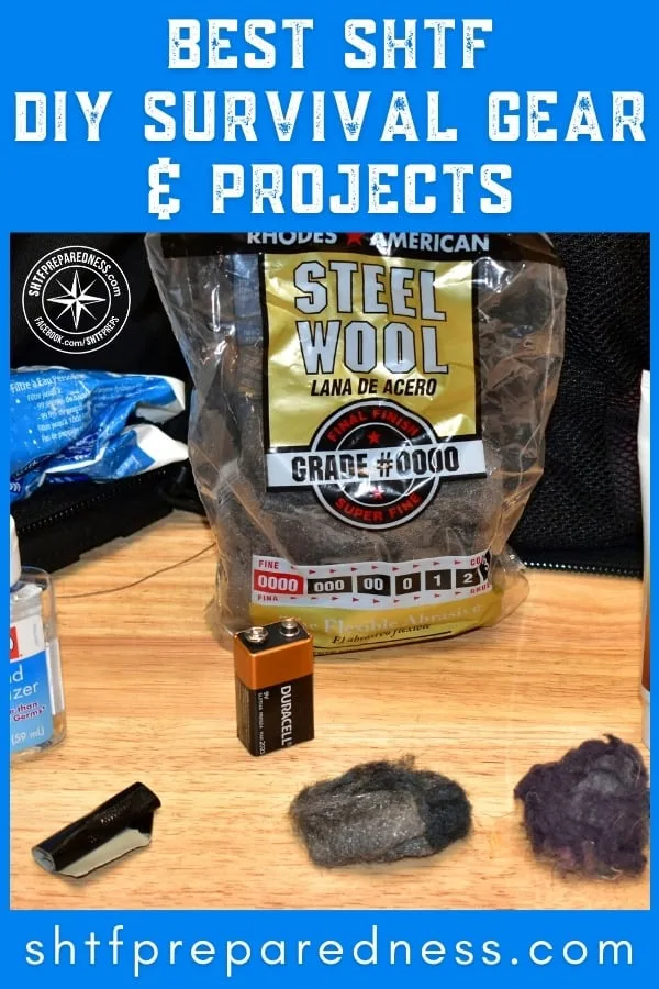 DIY survival gear recipes for the prepping basics: DIY fire starter, water filter, survival shelter, fishing kit, stove cooker, alcohol survival stove & more.