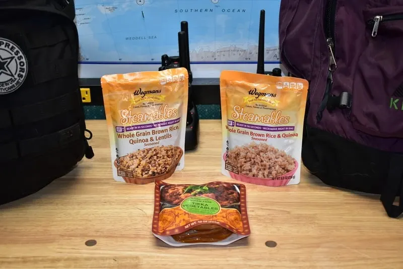 carb-rich bug out bag foods