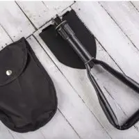 survival shovel with case