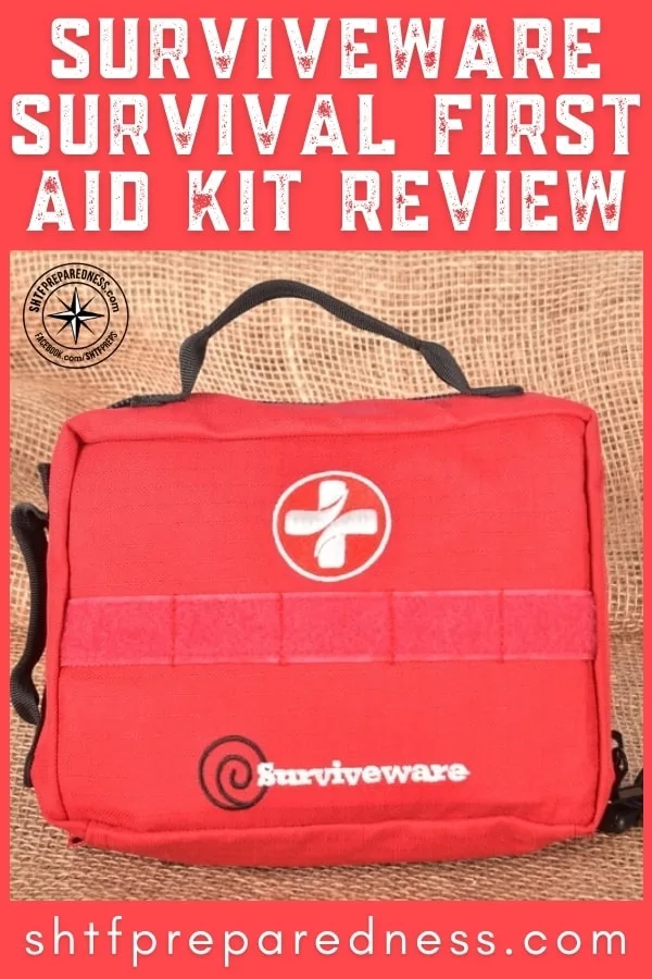Accidents happen! Small accidents happen… A lot! That’s why we carry medical kits. The Surviveware Survival First Aid Kit is one of the best.