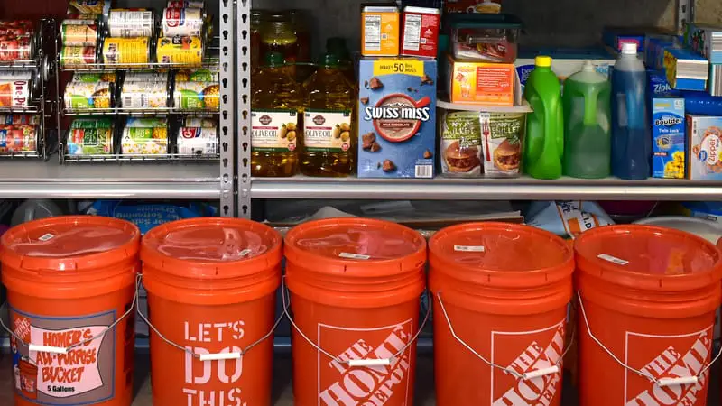5 gallon bucket food storage